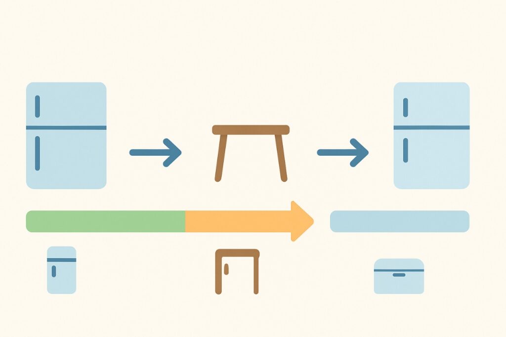 Infographic chart showing how long does breast milk last when stored in the refrigerator, freezer, and room temperature.