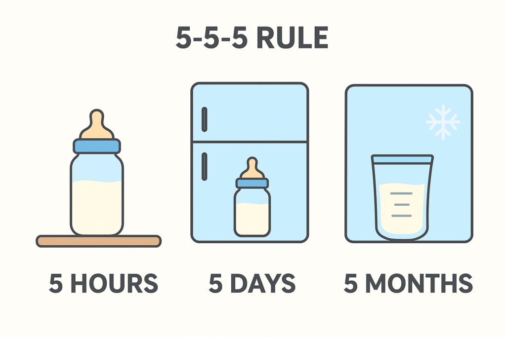 What Is the 5 5 5 Rule for Breast Milk