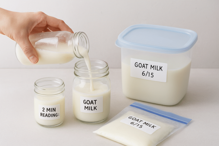 Can You Freeze Goat Milk