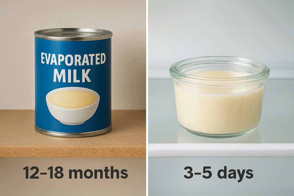 how long can evaporated milk last