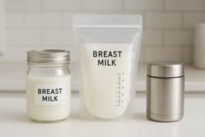 Non-Plastic Breast Milk Storage