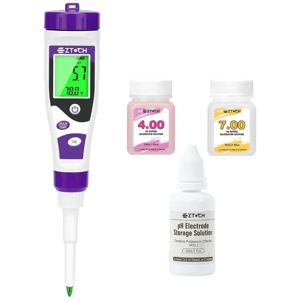 EZTOCH Digital Food pH Meter with Spear Probe