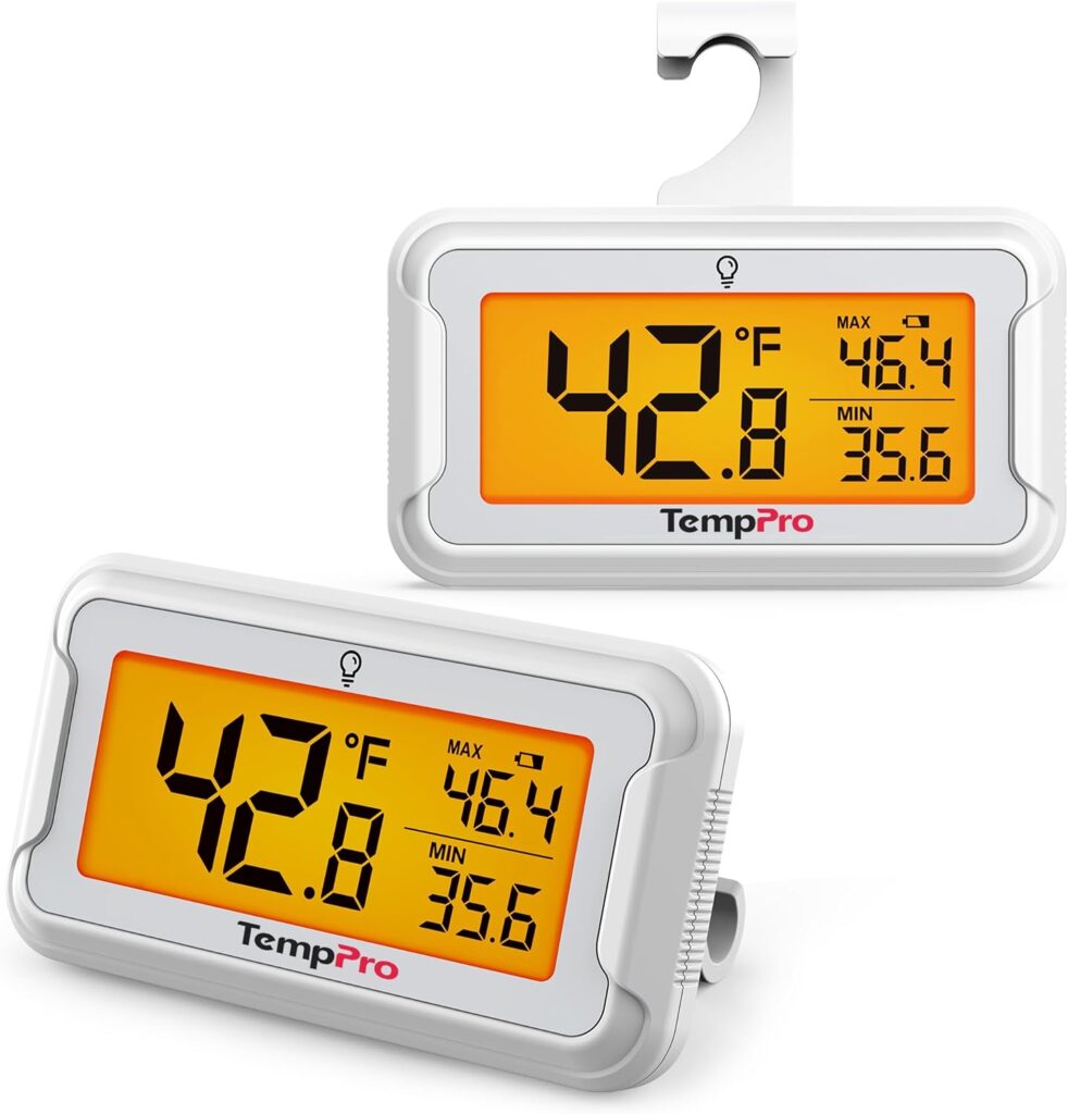 TempPro TempAir Refrigerator Thermometer (2 Pack)