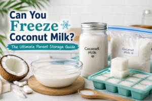 Can you freeze coconut milk in silicone ice cube trays for family smoothies