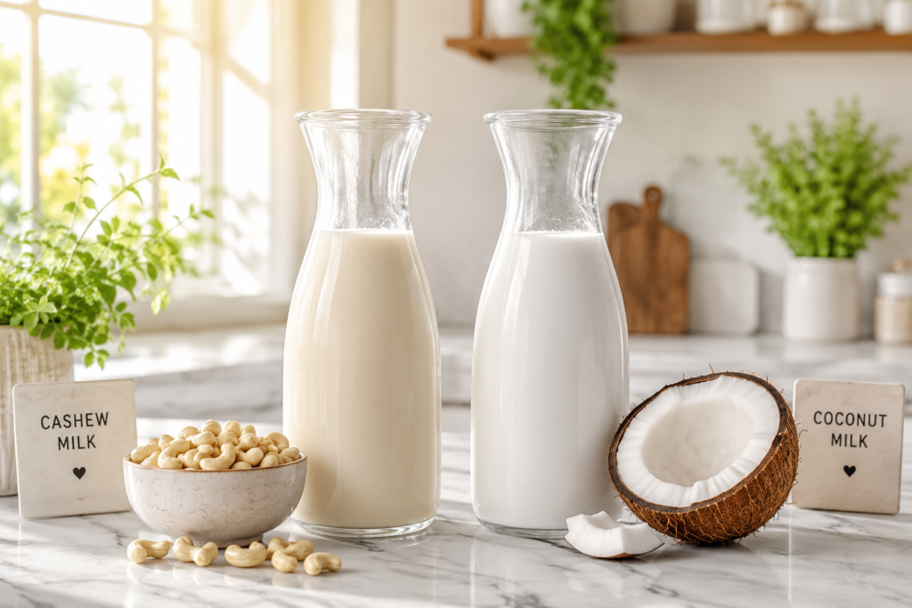 Cashew Milk vs Coconut Milk – Everything You Need to Know