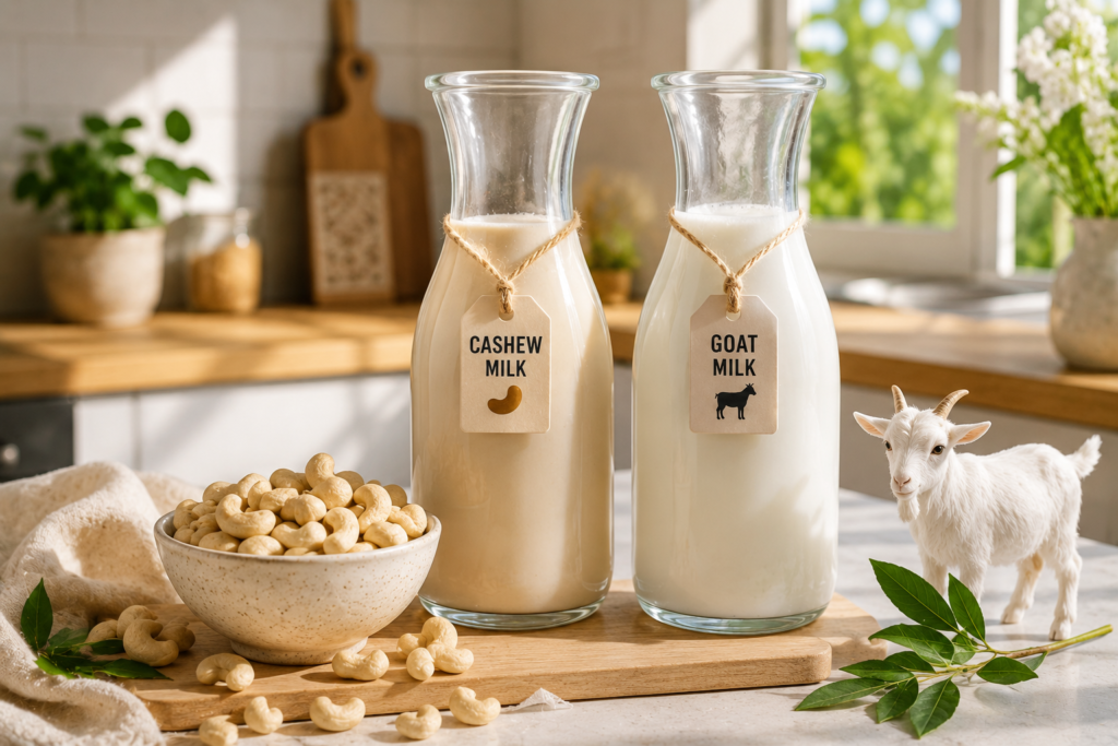 Cashew Milk vs Goat Milk – Everything You Need to Know